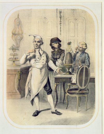 Pride in the Kitchen, from a series of prints depicting the Seven Deadly Sins by Louis Leopold Boilly